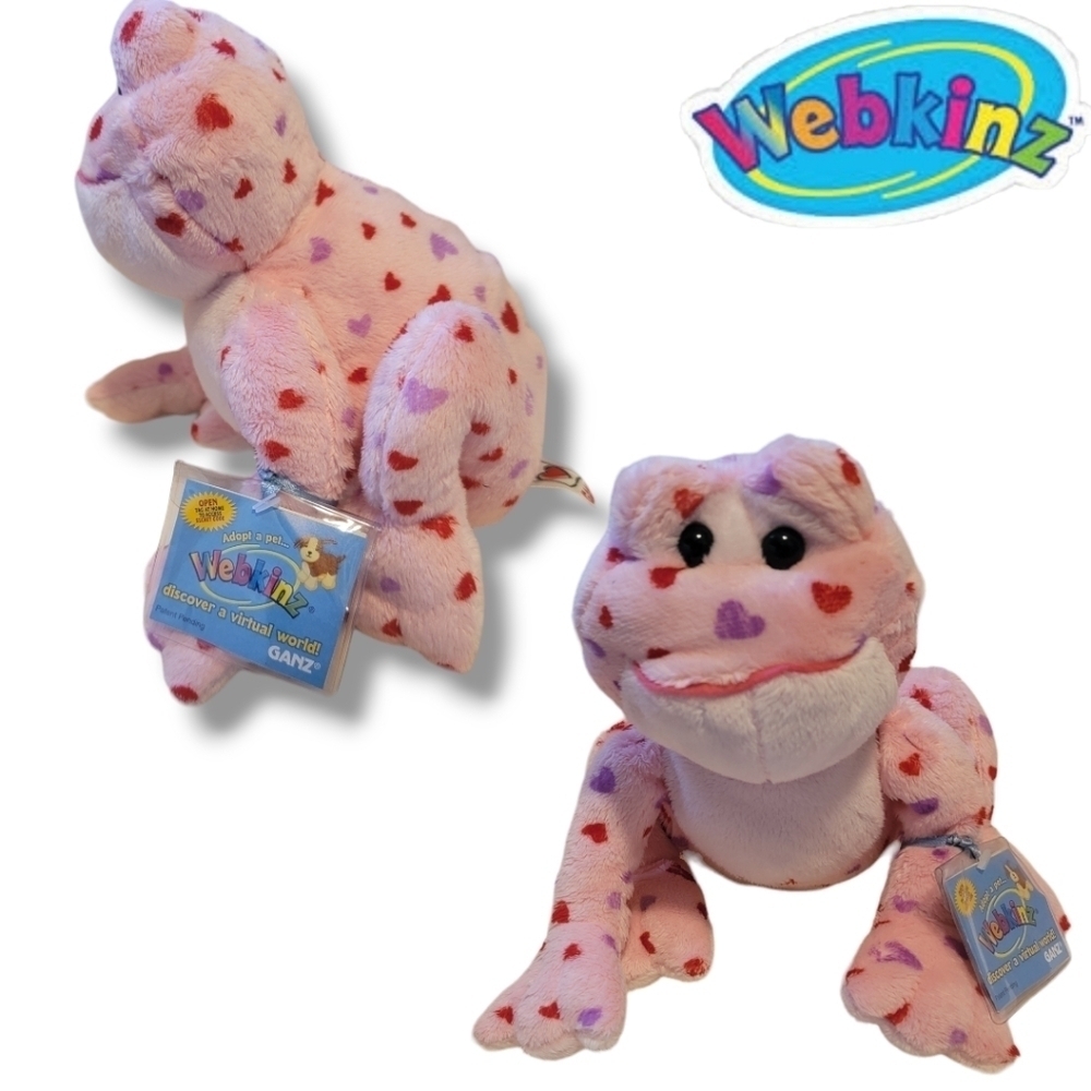 WEBKINZ GANZ Frog Amphibian Bundle of 6 Plush New w/ Codes Love,Tree,Bull,TieDye - Picture 10 of 11